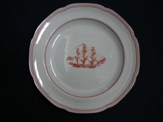 Set of 4 Spode RED TRADE WINDS 10 - 1/4 
