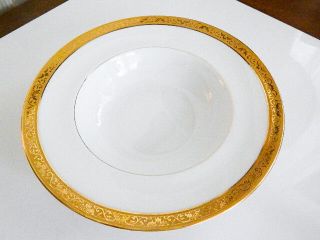 Ceralene Raynaud Limoges Ambassador Gold Encrusted Soup Bowl (s) -
