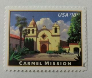 2012 $18.  95 Carmel California Mission,  Express Mail Scott 4650