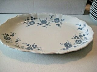 Vintage Seltman Weiden China - W.  Germany - Christina Bavarian Blue - Serving Platter