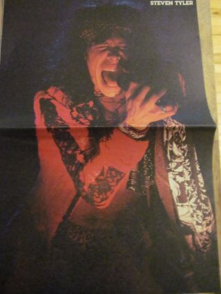 Steven Tyler,  Aerosmith,  Slaughter,  Double Two Page Vintage Centerfold Poster