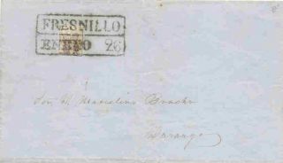 Mexico.  1856 - 60.  Ls.  8r Quadrisect.  Zacatecas (name).  Fresnillo.  Tay Za - 10/3.  Bt860