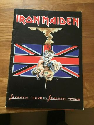 Iron Maiden Seventh Tour Of A Seventh Tour Booklet