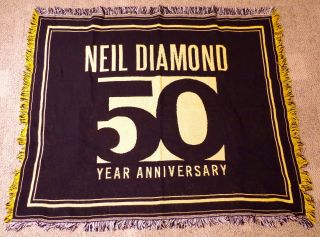 Neil Diamond 50th Anniversary Year Tour Throw Blanket 48 " X 36 "