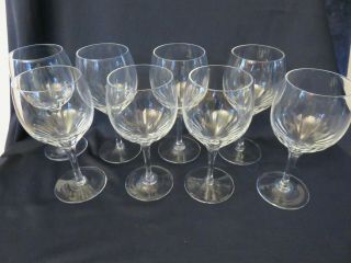 Vintage Lenox Set 8 Crystal Stem White Wine Goblets 6 " H 4 Oz " Radiance " Pattern