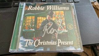 Robbie Williams - - - The Christmas Present - - - Autographed - - 2cd Album - - Rare