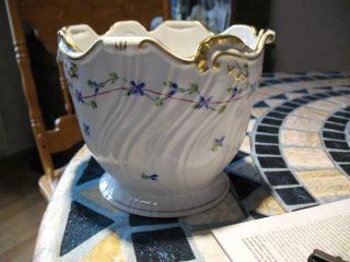 Vintage Herend Porcelain " Blue Garland " Cachepot