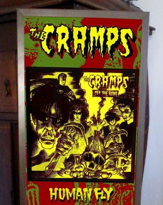 THE CRAMPS HUMAN FLY PROMO POSTER,  LYRIC SHEET,  STAY SICK,  SONGS THE LORD TAUGHT US 2