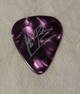Authentic Foreigner Jeff Pilson Tour Guitar Pick Pic Dokken Dio Purple Metallic