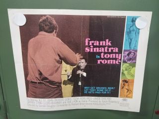 1967 Tony Rome Half Sheet Frank Sinatra,  Jill St John Detective Mystery