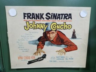 1956 Johnny Concho Half Sheet Poster Frank Sinatra,  Keenan Wynn Western