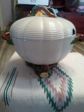Vintage Secla Soup Tureen With Stand Fondeville Portugal