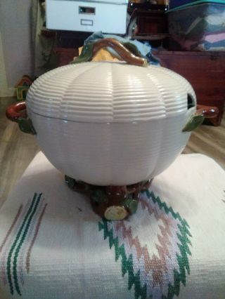 Vintage Secla Soup Tureen With Stand Fondeville Portugal 2