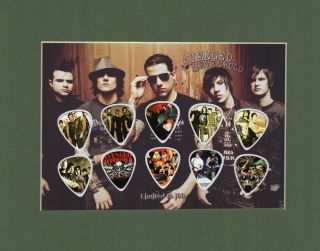 Avenged Sevenfold 7fold Matted Picture Guitar Pick Limited Nightmare Afterlife