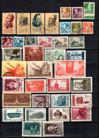 China Prc 1954 - 1955 Selection Of Cto Stamps