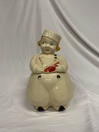 Vintage Cookie Jars Dicth Boy With Sail Boat Collectibles