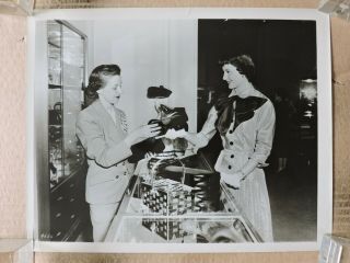 Cyd Charisse Shopping For A Handbag Candid Photo 1950 