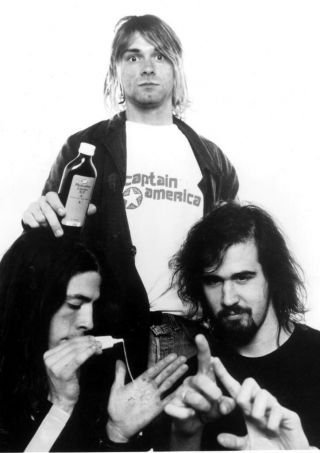 Nirvana Wall Poster Print Kurt Cobain Dave Grohl Father Sz: A4 A3 A2 A1 A0