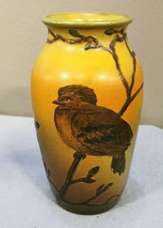 Charming pottery vase with bird decorations from Peter Ipsen,  Denmark,  1930s 2