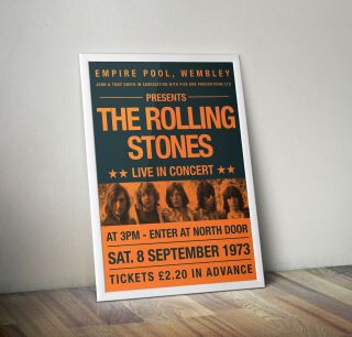 The Rolling Stones - Concert Poster Wall Art Print Poster Album Cover