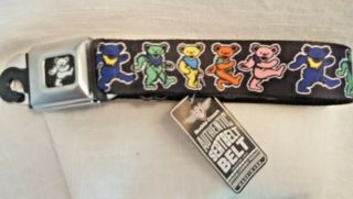 Grateful Dead Seat Belt Buckle Belt - Dancing Bears