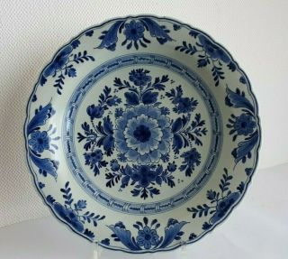 Porceleyne Fles - Royal Delft Plate - Charger 11.  4 Inches - 29 Cm