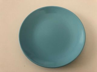 Canonsburg Pottery Temporama Atomic Mid Century Solid Blue - 6 - 1/2 " Bread Plate