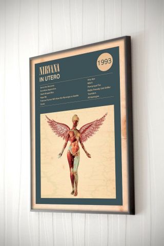 Nirvana - In Utero Wall Art Print Poster album cover 2