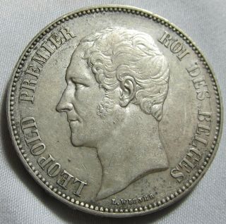 Belgium 1851 Silver 5 Francs