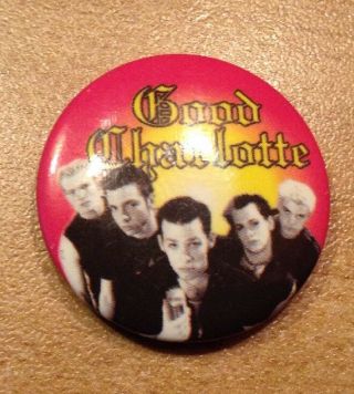 Rare Vintage Good Charlotte Button Pin
