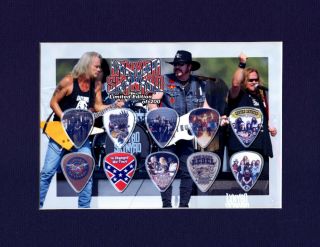 Lynyrd Skynyrd Matted Picture Guitar Pick Limited Gimme Back My Bullets