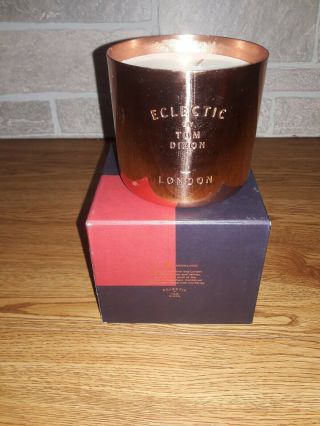 Eclectic By Tom Dixon Scented Candle London Large Candle Copper Vessel 19.  4 Oz