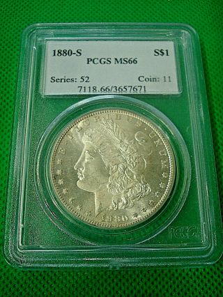 1880 - S Pcgs Ms66 $1 Morgan Dollar