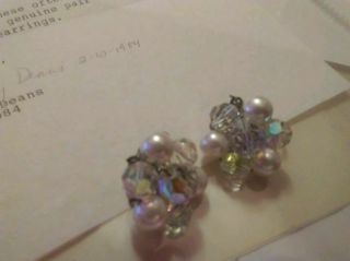 Judy Garland Personally Owned & Worn Earrings 1969 From Last Husband Loa