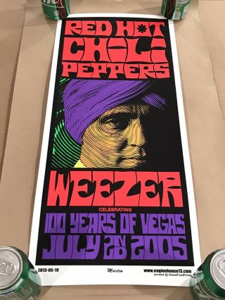 2005 Red Hot Chili Peppers Weezer Poster Mike Martin Diesel Fuel Prints