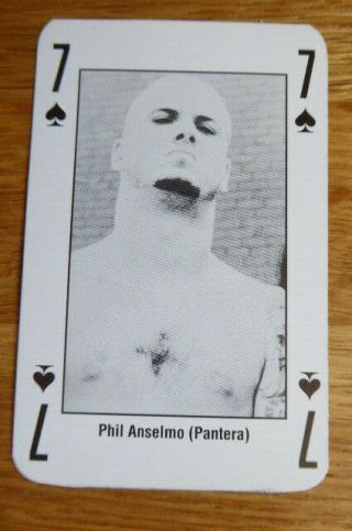Phil Anselmo Pantera Single Card Kerrang The King Of Metal 1990 