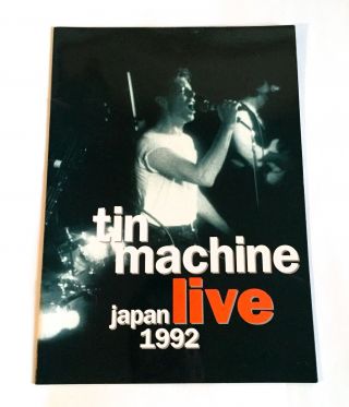 Tin Machine Japan Live 1992 Concert Tour Program Book David Bowie