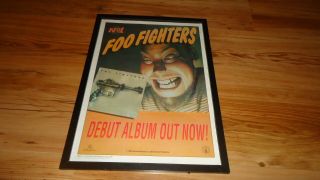 Foo Fighters Debut Album - 1995 Framed Poster Sized Advert