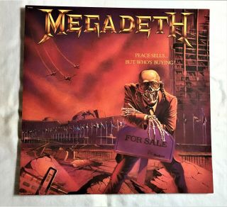 Megadeth Peace Sells Promo Album Flat (two Sided) Iron Maiden,  Slayer,  Metallica)