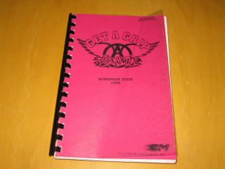 Aerosmith - 1993 Get A Grip Europe Tour Itinerary (promo)