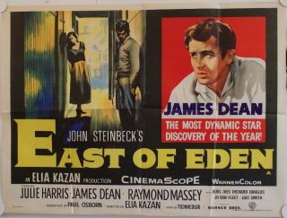 East Of Eden 1955 Uk Quad Film Poster James Dean