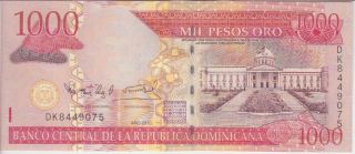 Dominican Republic Banknote P180c 1000 1.  000 1000 Pesos Oro 2010 Prefix Dk,  Unc