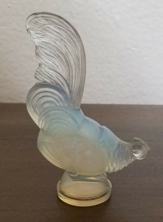 Vintage Sabino France Opalescent Pheasant Art Glass Figure