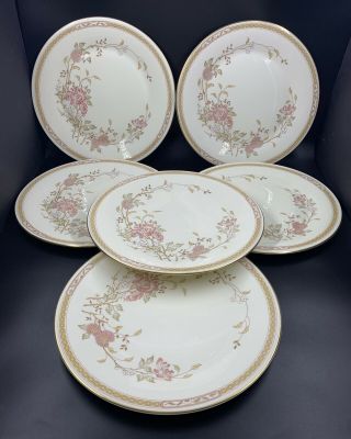 Royal Doulton Lisette 10.  5 " Dinner Plates Set Of 6 Bone China England