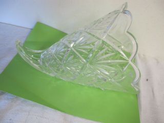 Waterford Crystal Cornucopia Horn Vase Centerpiece