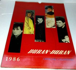 Duran Duran Official Calendar 1986