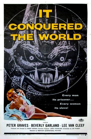 It Conquered The World (1956) One Sheet Poster Wonderful Albert Kallis Artwork