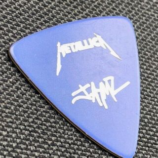 Metallica Guitar Pick James Hetfield Esp Vintage Heavy Metal Signature Blue Us 2