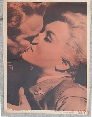 Alfred Hitchcock ' s Vertigo Insert Vintage Movie Poster James Stewart 2