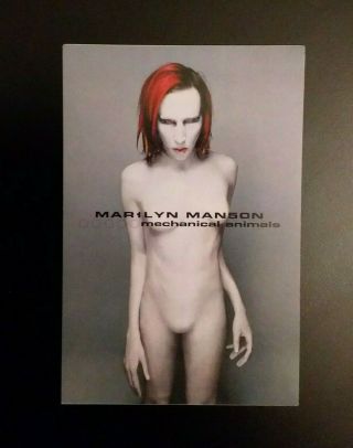 Marilyn Manson - Promo Post Card Mechanical Animals The Dope Show